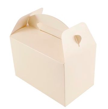 Oaktree Party Box 100mm x 154mm x 92mm 6pcs Ivory No.61 - Partyware